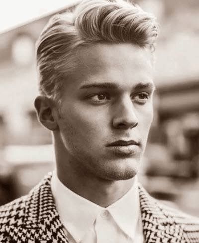 1950s Hairstyles - Most Popular Hairstyles Of The 1950s Formal Hairstyles For Men, Mens 50s Hairstyles, 1950 Hairstyles, 1950s Mens Hairstyles, 1950s Hairstyles, Popular Mens Hairstyles, 50s Hairstyles, Classic Haircut, Chin Length Hair