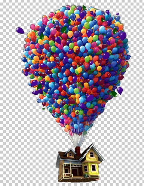 Up House Pixar, Up House Drawing, Up House With Balloons, Up Carl Y Ellie, Disney Up House, Up Pixar, Up The Movie, Balloon House, Disney Balloons