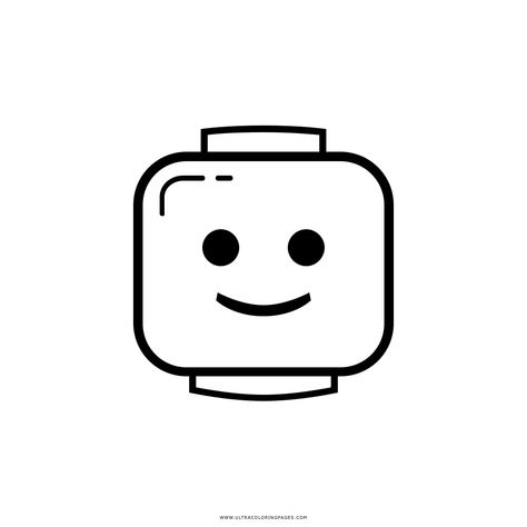 Lego Head Coloring Page - Ultra Coloring Pages Lego Drawing Easy, Lego Head Tattoo, Lego Doodle, Easy Outline Drawings, Lego Tattoo Ideas, Lego Sketch, Bored Doodles, Lego Tattoo, Lego Drawing