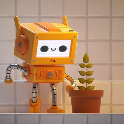 3d Printed Robot, Robot Design Sketch, Robot Cartoon, Graphic Design School, Robot Illustration, Retro Robot, Arte Robot, Robot Design, Robots Concept