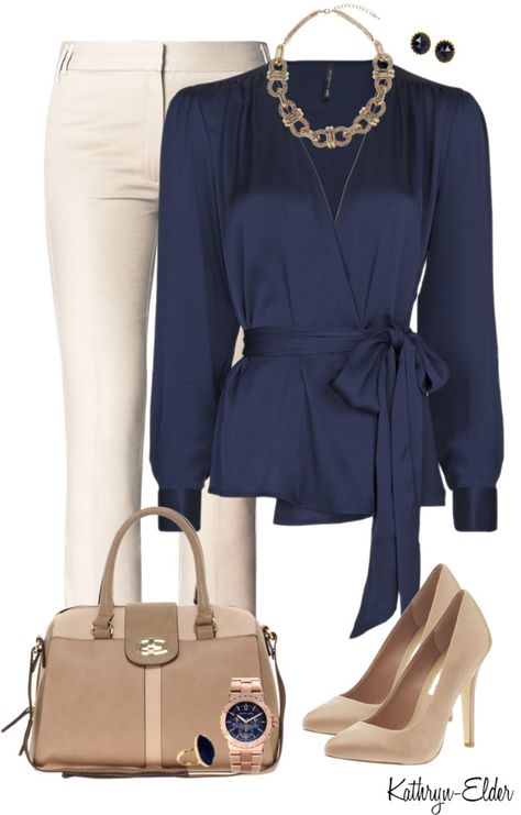 "Untitled #49" by kathryn-elder ❤ liked on Polyvore Apostolic Fashion, Chique Outfits, Work Wardrobe, Business Attire, Business Casual Outfits, Work Attire, Business Outfits, Mode Inspiration, White Pants