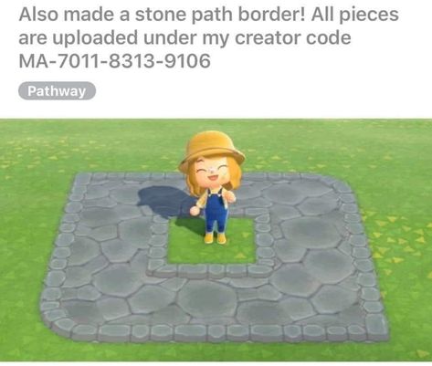 Path Border, Stone Pathways, Celebrities Quotes, Design Humor, Animal Crossing Funny, Acnh Codes, Animal Crossing Qr Codes Clothes, Animal Crossing Wild World, Animal Crossing Characters