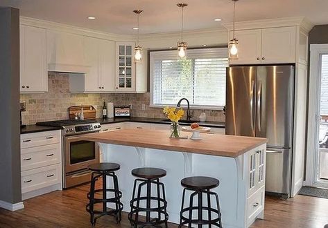 L Kitchen Layout With Island, L Kitchen Layout, Small Kitchen Ideas Remodel Layout, Kitchen Layout With Island, Nice Kitchens, Small Kitchen Ideas On A Budget, L Kitchen, Kitchen Layouts With Island, Kitchen With Island