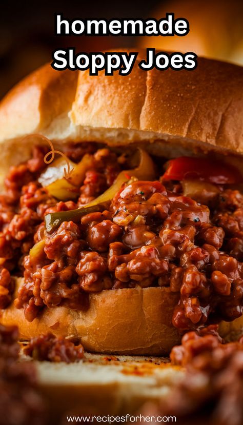 Looking for an easy Sloppy Joe Recipe? This is the Best Sloppy Joe Recipe for making Homemade Sloppy Joes quickly. Enjoy the rich flavors of Old Fashioned Sloppy Joes with this simple Joe Recipe and savor delicious Sloppy Joes Sandwiches tonight. Sloppy Joes Homemade, Sloppy Jane Recipe, Old Fashioned Sloppy Joes, Joe Sandwich, Best Sloppy Joe Recipe, Manwhich Recipes, Homemade Sloppy Joe Sauce, Meat Sandwiches, Sloppy Joe Recipe Easy