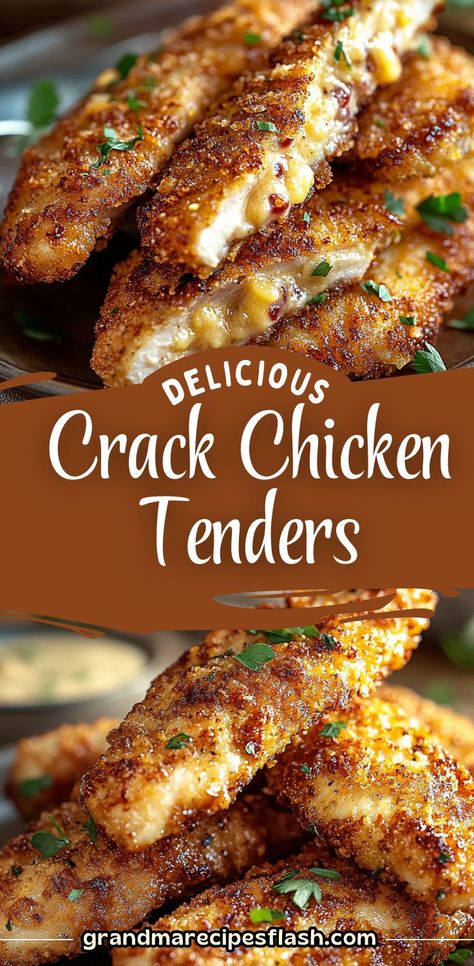 These Crack Chicken Tenders are crispy, cheesy, and full of flavor! Coated in a creamy mayo and Parmesan mixture, then dipped in crushed Ritz crackers, these tenders are baked to golden perfection. Perfect for a family dinner or snack! Ritz Cracker Chicken Tenders, Cracker Chicken Tenders, Joanna Gaines Recipes, Ritz Cracker Chicken, Ritz Cracker Recipes, Cracker Chicken, Michigan Food, Ritz Cracker, Baked Chicken Tenders