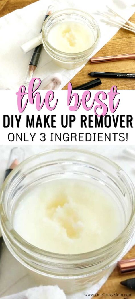 Eye Makeup Remover Diy, Makeup Remover Recipe, Best Eye Makeup Remover, Makeup Remover Balm, Homemade Makeup Remover, Sensitive Skin Makeup, Diy Makeup Remover, Natural Makeup Remover, Best Makeup Remover