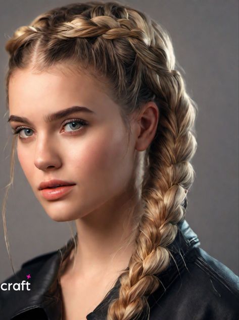 hairstyle idea #hairstyle German Hairstyle, Warrior Hair, Plats Hairstyles, Head Braid, Hairstyle Cute, Women Haircuts Long, German Girls, Viking Hair, Blonde Braids