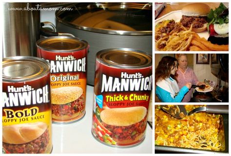 Manwich Sloppy Joe Casserole and Manwich Party Fun Leftover Sloppy Joes, Sloppy Joe Casserole, Sloppy Joe Sauce, Pot Luck, Sloppy Joe, Hamburger Buns, Food Saver, House No, Sloppy Joes