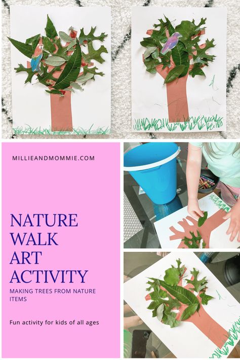 Nature Walk and Art Activity – Millie   Mommie Nature Walk Activities Kids, Best Fall Crafts, Nature Walk Activities, Easy Fall Crafts, Nature Walk, Art Activity, Activities For Toddlers, Fall Crafts For Kids, Autumn Nature