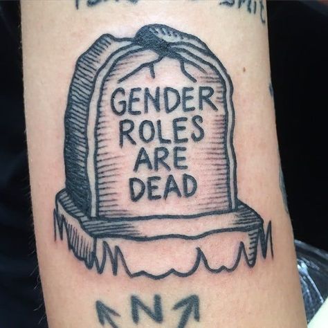 Punk Moodboard, Tombstone Tattoo, Today Tattoo, 50 Tattoo, Feminist Tattoo, Couples Tattoo Designs, Tattoo Traditional, Gender Roles, Girl Problems