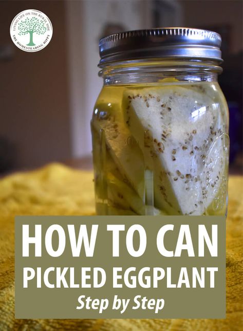 Preserving Eggplant, Pickled Eggplant, Relish Trays, Pickled Veggies, Pickled Vegetables, Pickle Jars, Food Forest, Eggplant Recipes, Pickling Recipes