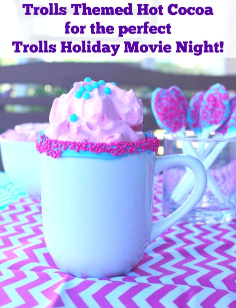 Trolls Movie Night, Trolls Holiday, Neon Food Coloring, Trolls Headband, Lit Christmas Tree, Movie Night Theme, Perfect Movie Night, Holiday Movie Night, Theme Nights