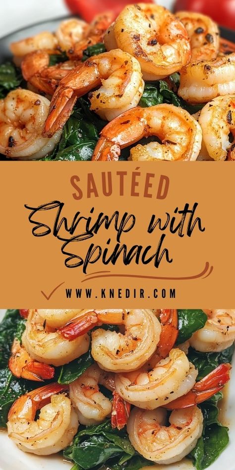 This Sautéed Shrimp with Spinach recipe combines tender, juicy shrimp with fresh, vibrant spinach! 🍤🌿 Quick and easy to prepare, this healthy and flavorful dish is perfect for weeknight dinners or a light, satisfying meal. Packed with protein and nutrients, it’s a delicious and nutritious option.

📌 Pin this recipe to make a fresh and healthy sautéed shrimp with spinach for your next meal!
#SauteedShrimp #HealthyMeals #QuickDinners #ShrimpRecipes #SpinachLovers #EasyCooking Sauteed Spinach And Shrimp Recipes, Shrimp Spinach Salad Recipes, Shrimp Spinach Rice Recipes, Sauteed Shrimp Easy, Healthy Frozen Shrimp Recipes, Saute Shrimp Recipes, Spinach And Shrimp Recipes, Healthy Recipes With Shrimp, Shrimp Spinach Recipes