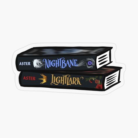 Get my art printed on awesome products. Support me at Redbubble #RBandME: https://www.redbubble.com/i/sticker/Lightlark-And-Nightbane-Books-By-Alex-Aster-by-theglowlystudio/157957031.O9UDB?asc=u Lightlark Art, Nightbane Fanart, Lightlark Book Fanart, Light Lark, Sticker Design Inspiration, Book Stickers, Book Instagram, Decorate Notebook, Digital Journal