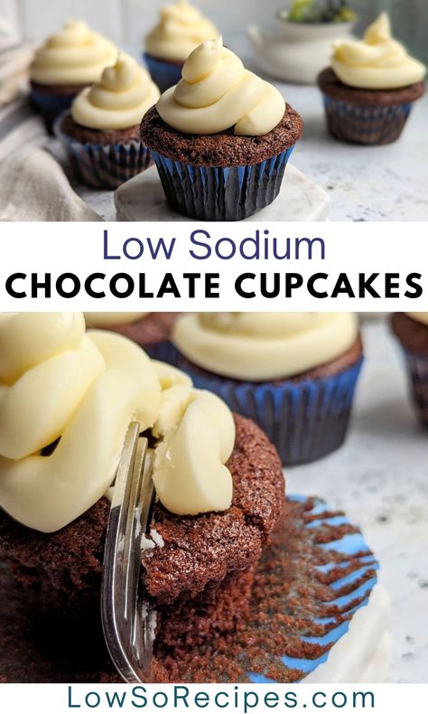 Low Sodium Chocolate Cake, Sodium Free Desserts, Low Sodium Sweets, Low Sodium Cake Recipes, Easy Low Sodium Meals Dinners, Low Sodium Snacks On The Go, Low Sodium Cake, Low Sodium Muffins, Low Sodium Dessert Recipes