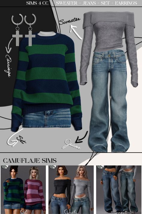 Sims 4 Cc Free People, Sims 4 Cc Baggy Sweater, Clothes Collection Sims 4 Cc, Sims 4 Clothing Accessories Cc, Sims 4 Overlays Cc, Sims Cc Clothes Collection, Sims 4 Cc Cool Clothes, Sims 4 Cc Early 2000, Alt Clothes Sims 4 Cc