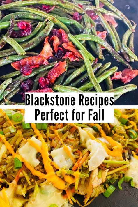 green beans and turkey reuben Blackstone Vegan Grill Recipes, Black Stone Fall Recipes, Fall Dinner Recipes Blackstone, Gluten Free Blackstone Grill Recipes, Grilled Veggies On Blackstone Griddle, Fall Blackstone Recipes, Veggies On Blackstone Griddle, Blackstone Sides, Blackstone Flat Top Grill Recipes