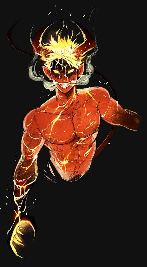 Fire Demon, Super Powers Art, Demon Art, Game Ideas, Creature Concept Art, Character Design Male, Creature Concept, Dnd Characters, Creature Art