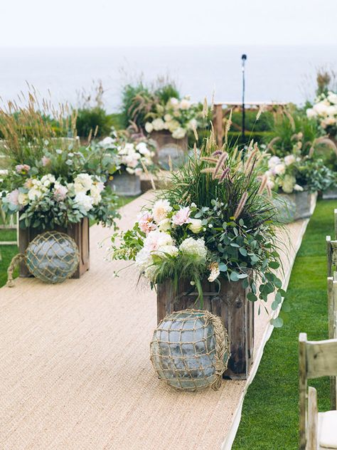 Wedding Aisle Ideas - Mindy Rice Designs Nautical Wedding Reception, Beach Wedding Aisles, Unique Wedding Bouquet, Wedding Isles, Aisle Runners, Aisle Runner Wedding, Garden Theme Wedding, Aisle Flowers, Ceremony Design