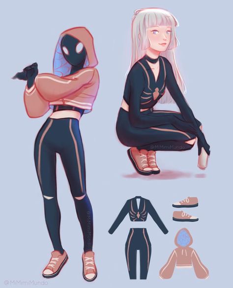 Mimi Pink on Instagram: “Finally!! I hate drawing converse. . She’s my new Spidersona baby. What name would you give her? A friend told me maybe Delia or Anastasia?…” Spiderman Characters, Superhero Suits, Image Spiderman, Spider Art, Spiderman Artwork, Spider Girl, Baby Drawing, 캐릭터 드로잉