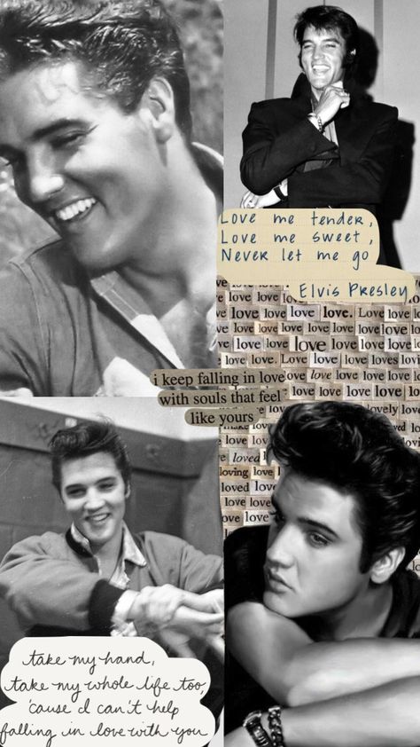 #elvispresley 𝓘 𝓬𝓪𝓷𝓽 𝓱𝓮𝓵𝓹, 𝓯𝓪𝓵𝓵𝓲𝓷𝓰 𝓲𝓷 𝓵𝓸𝓿𝓮 𝔀𝓲𝓽𝓱 𝔂𝓸𝓾♡ I Can’t Help Falling In Love With You, I Cant Help Falling In Love, Elvis Wallpaper, Music Journal, Never Let Me Go, Swan Song, Cant Help Falling In Love, Feeling Loved, Pretty Lyrics