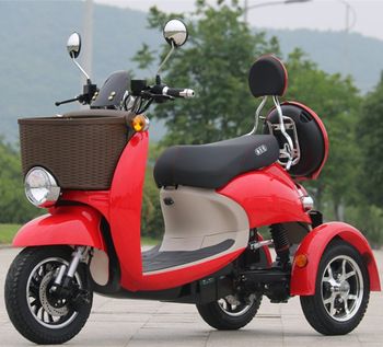 Scooter With Basket, Electric Moped Scooter, Gas Moped, Three Wheel Electric Scooter, Three Wheel Motorcycles, Three Wheel Scooters, 3 Wheel Motorcycle, Trike Scooter, 3 Wheel Scooter