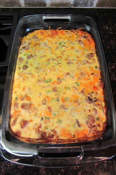 How to Make an Egg Bake (Egg Casserole): Do you love Eggs? Do you love Sausage? Are you looking for a new way to spice up your morning breakfast? If you answered yes to these questions then you will love the taste and convenience of having an Egg Bake. An Egg Bake is a simple recipe that... Egg Bake For 2, 9x9 Egg Bake Breakfast Casserole, Quick Egg Bake, Scrambled Egg Casserole Oven Baked, Oven Over Easy Eggs, Baked Eggs Oven Breakfast Casserole, Easy Make Ahead Egg Bake, Easy Sausage Egg Bake, Egg Bake With Bread