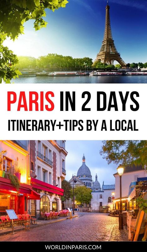 2 Days In Paris, Two Days In Paris, Paris Tips, Paris Itinerary, Paris Travel Tips, Paris France Travel, France Travel Guide, Paris Travel Guide, Paris Vacation