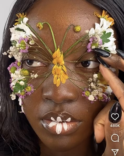 Flower Makeup, Fairy Makeup, Photoshoot Concept, Arte Inspo, Foto Art, Fantasy Makeup, Editorial Makeup, Hair And Makeup, Creative Makeup