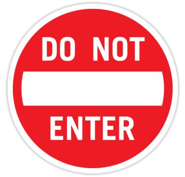 The classic Do Not Enter sign. • Also buy this artwork on stickers. Street Sign Decor, Do Not Enter Sign, Sticker Inspiration, Traffic Sign, Do Not Enter, Traffic Signs, Vinyl Wall Stickers, Free Vector Graphics, Window Wall