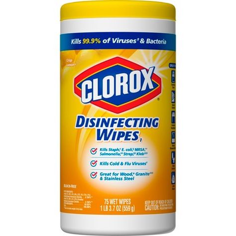 Clorox Citrus Blend Disinfecting Wipes - 75ct : Target Disinfectant Wipes, Clorox Bleach, Clorox Wipes, Antibacterial Wipes, Cleaning Supplies Organization, Disinfecting Wipes, Cold Cough, Stuffy Nose, Wet Wipe