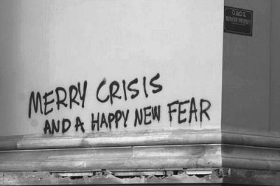 visual-poetry: “merry crisis and a happy new fear ” Merry Crisis, Street Quotes, Merry Happy, Handmade Font, Visual Poetry, Street Art Graffiti, Instagram Foto, Urban Art, The Words