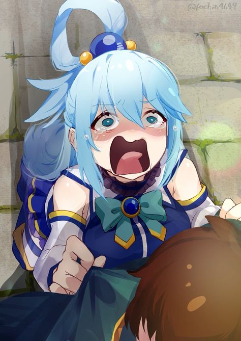 Kazuma X Aqua, Aqua Sama, Aqua Konosuba, World Images, Anime Drawings Boy, Wonderful World, Anime Images, Wonders Of The World, Anime Drawings