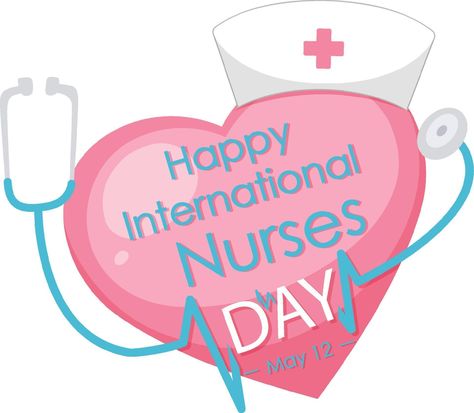 Happy International Nurses Day font with stethoscope and cross symbol Happy Nurses Day 2024, Nurses Day Quotes, Happy International Nurses Day, International Nurses Day, Happy Nurses Day, Cross Symbol, Nurses Day, Nurse Quotes, Christmas Images