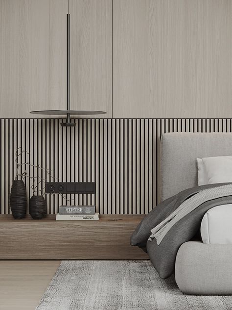 - CGI Apartment in St. Petersburg - :: Behance Bedroom Ideas Behance, Bedroom Wood Wall Ideas, Hotel Room Design Luxury Bedrooms, Bedhead Design, Modern Hotel Room, Bedroom Design Modern, Hotel Room Design, Modern Bedroom Interior, 아파트 인테리어