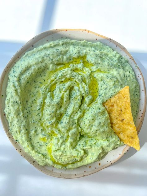 Green Goddess Dip Recipe - The Modern Nonna Green Goddess Dip Recipe, Easy Home Cooked Meals, Cucumber Boats, The Modern Nonna, Zucchini Cakes, Modern Nonna, Green Goddess Dip, Salad Cucumber, Roasted Garlic Mashed Potatoes