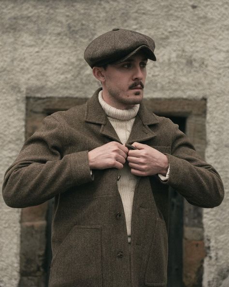 The Bailey – Thomas Farthing London Tweed Outfit, Brown Flannel, Baker Boy Cap, Baker Boy, Vintage Outfit, Duffle Coat, Three Piece Suit, Flat Cap, Fair Isle Sweater