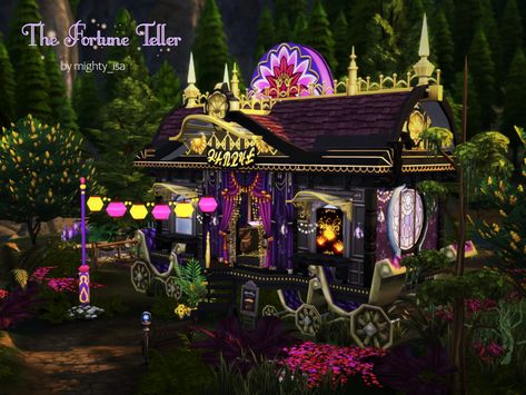 Sims 4 Lots Residential, Imaginary Architecture, Sims 4 Lots, Sims Lots, The Fortune Teller, Build Inspiration, Witch Shop, Tumblr Sims 4, Sims Ideas