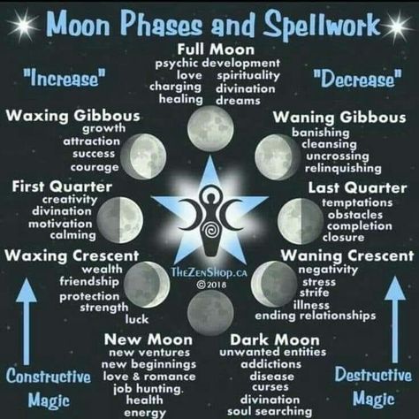 Hecate Full Moon Ritual, Moon Phases Meaning, Full Moon Spells, Moon Facts, Lunar Witch, Moon Meaning, Lunar Magic, The Moon Phases, Moon Spells