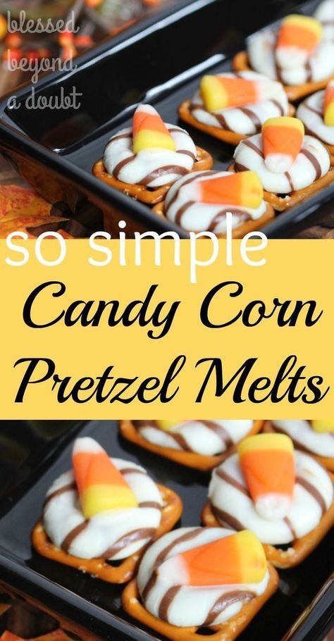 Pretzel Melts, Turkey Pretzel Treats, Pretzel Turkeys, Sweet And Salty Candy, Treats Halloween, Halloween Food Treats, Halloween Treats Easy, Fall Snacks, Thanksgiving Treats