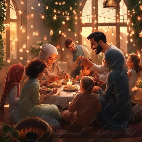 Premium Photo | Illustration of beautiful ramadan warm gathering with family Eid Pictures, Family Meeting, Poster Maker, Business Card Maker, Flyer Maker, Card Banner, Poster Invitation, Cartoon Clip Art, Important Dates