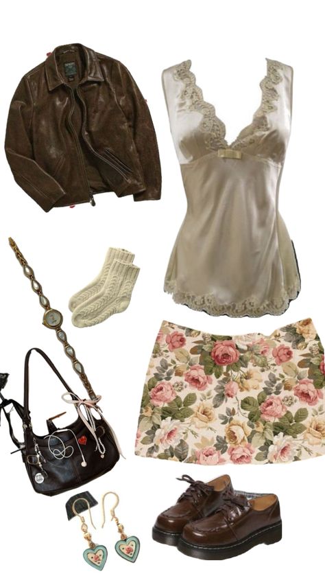 #vintage #vibes #cute #florals Vintage Floral Aesthetic Outfit, Floral Aesthetic Outfit, Cute Vintage Outfits, Downtown Outfits, Swaggy Outfits, 2000s Fashion, Really Cute Outfits, Casual Style Outfits, Aesthetic Outfits