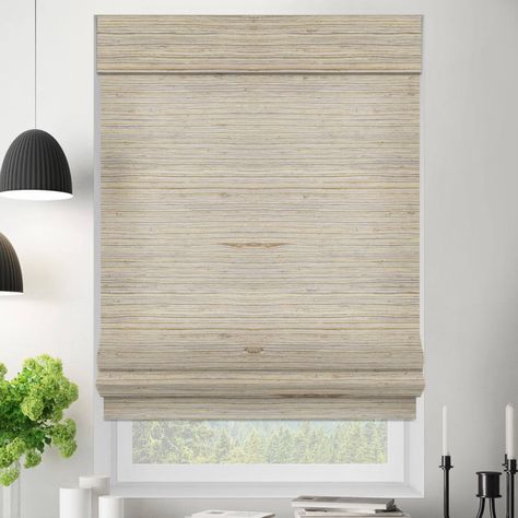 With subtle patterns and soft woven bamboo fabric, these eco-friendly masterpieces are a great choice for your home, whether you live near the beach, the city, or the country. Luxe Modern Woven Wood Shades - Beige - Malta, 24X36, SelectBlinds Bali Natural Woven Shades, Wood Window Coverings, Hunter Douglas Woven Wood Shades, Woven Wood Roman Shades, Farmhous3 Ding Roo Qith Bamboo Blinds, Country Luxe, Cordless Woven Wood Shades, Woven Blinds, Woven Wood Shades Blinds.com