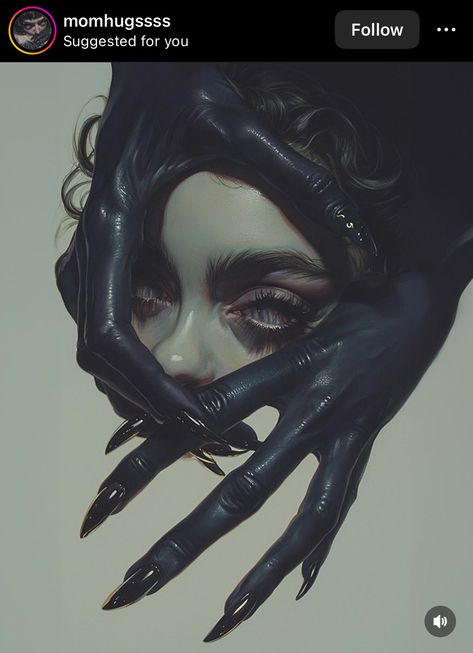 Black Fingertips, Void Walker, Evil Hands, Aesthetic Elements, Black Fingers, Image Prompts, Tattooed Girls, Anime Mix, Scary Art