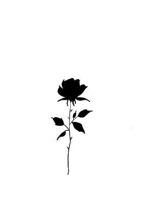 Black Rose Small Tattoo, Blackout Rose Tattoo, Small Black Rose Tattoo, Rose Black Tattoo, Black Rose Drawing, Simple Dark Tattoos, Black Rose Tattoo Design, Dark Rose Tattoo, Small Black Tattoos