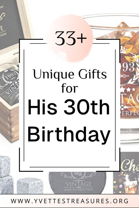 Pin showcasing unique gift ideas for a man's 30th birthday, featuring a stylish whiskey glass set. This pin highlights 33 cool presents perfect for celebrating his milestone. 30th Birthday For Boyfriend, Boyfriends 30th Birthday Ideas, 25 Gifts For 25th Birthday For Him, 30 Presents For 30th Birthday Men, 30 Birthday Gift Ideas For Men, 30th Birthday Ideas For Men Gifts, 30 Gifts For 30th Birthday For Him, 30th Birthday Ideas For Men, 30 Birthday Gifts