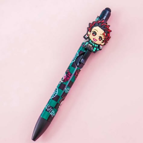 Demon Slayer Stylus Ballpen - Kamado Tanjiro - Blippo Kawaii Shop Demon Slayer School Supplies, Naruto Birthday, Japanese Pen, Kamado Tanjiro, School Pens, Anime Demon Slayer, Super Kawaii, Anime Crafts, Animation Art Character Design