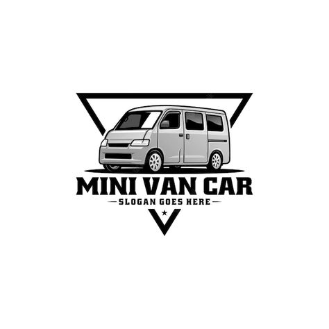 Premium Vector | Van car illustration logo vector Mini Van Tattoo, Van Logo Design, Car Vector Logo, Van Design Graphics, Car Vector Art, Van Logo, Transportation Logo, Airport Taxi, Vans Logo