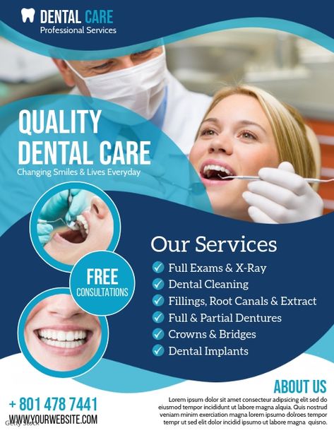 dental care clinics, dental services flyers, dental advertisements flyers, teeth care, dentist professional services, dental office flyers. Dental Posters For Clinic In English, Dental Clinic Poster Ideas, Dental Services Poster, Dental Clinic Advertisement, Dentist Post Ideas, Dental Posters For Clinic, Dental Poster Design, Dental Care Poster, Dentist Ads