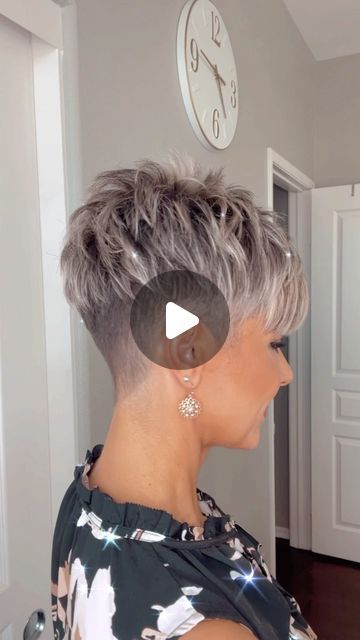 Spiky Haircut, Super Short Pixie, Short Spiked Hair, Short White Hair, Short Silver Hair, Short Hair Pixie Cuts, Pixie Haircut For Thick Hair, Growing Out Short Hair Styles, Short Hair Undercut